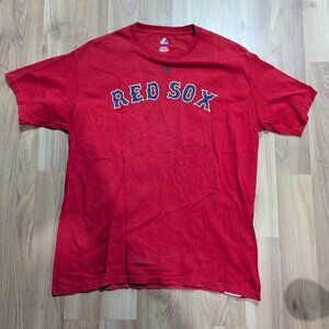 Majestic Boston Red Sox Dustin Pedroia MLB Jersey Shirt Men's Large